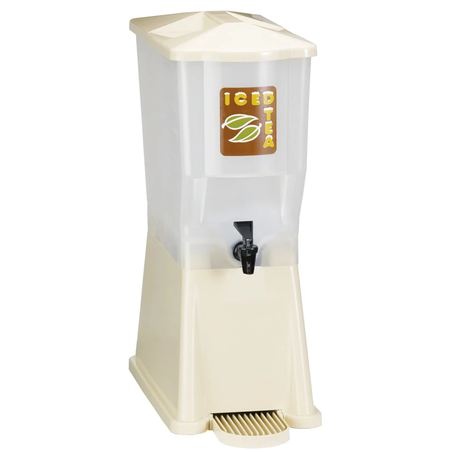 TableCraft 356DP 3 Gallon Single Almond Slimline Beverage Dispenser 1 TableCraft 356DP 3 Gallon Single Almond Slimline Beverage Dispenser