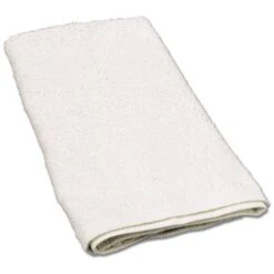 Ritz BMP-21 White 16" X 19" Non-Ribbed Terry Bar Mop Towel - Dozen