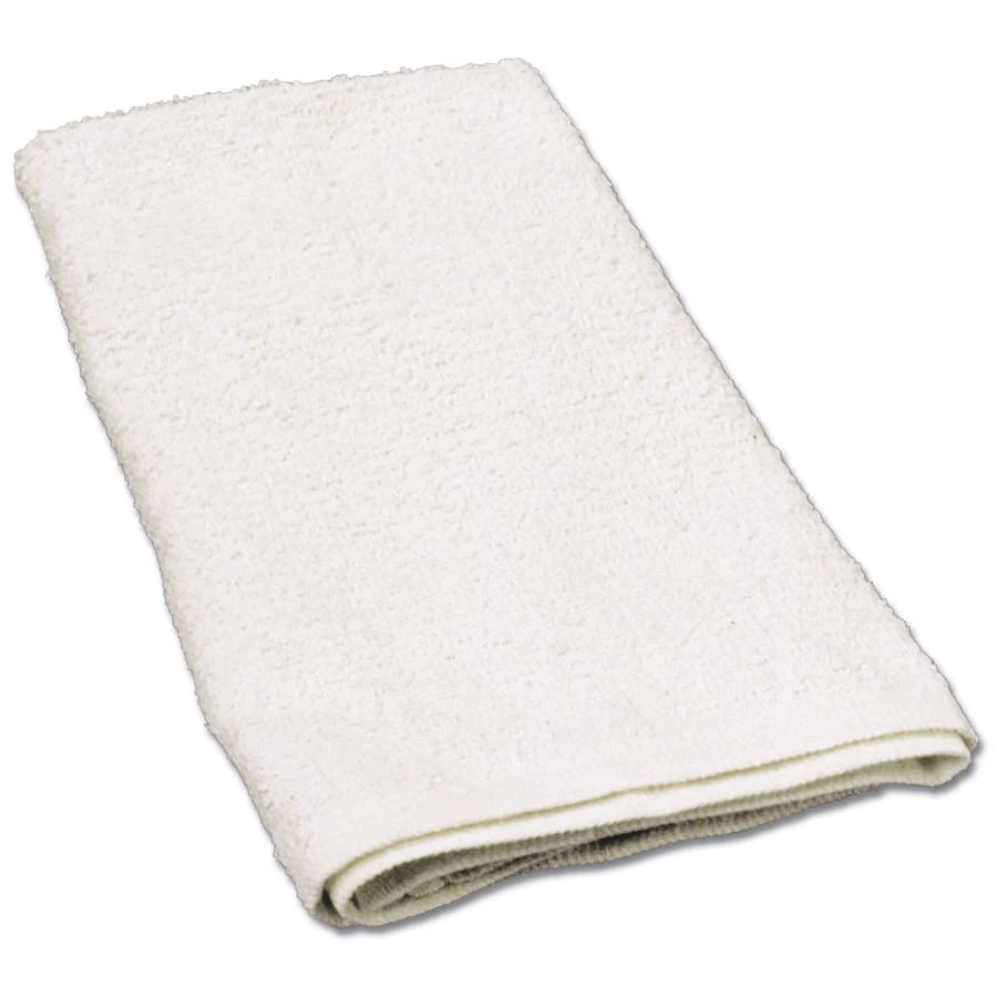 Ritz BMP-21 White 16" X 19" Non-Ribbed Terry Bar Mop Towel - Dozen 1 Ritz BMP-21 White 16" X 19" Non-Ribbed Terry Bar Mop Towel - Dozen