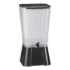 TableCraft 1053 Black & White 5 Gallon Plastic Beverage Dispenser