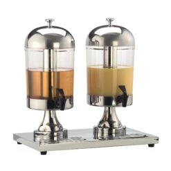 American Metalcraft JUICE2 Double Container 17 Qt Juice Dispenser