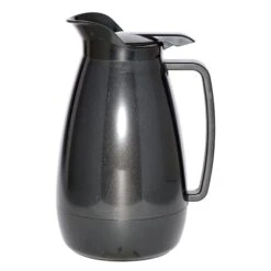 Service Ideas TS411BL Thermo-Serv 2 Liter Black Flip Top Server