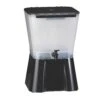 TableCraft 953 3 Gallon Black & White Plastic Beverage Dispenser