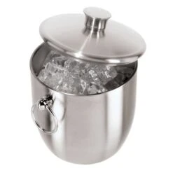 OGGI™ 7044 Stainless 3 Qt. Double Wall Ice Bucket With Tongs