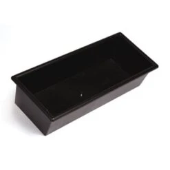 Bar Maid® CR-760 Black 14" X 5" X 3" Bar Drain Tray With Extension