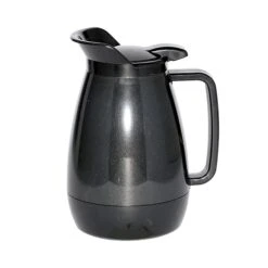 Service Ideas TS501BL Thermo-Serv 0.6 Liter Black Flip Top Server