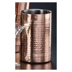 American Metalcraft SW4C Hammered 4.75" Copper Plated Cooler
