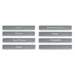 FOH ACF009GYT88 Salad Dressing Labels For Carafe - 8 / PK