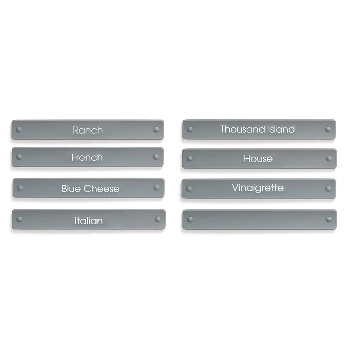 FOH ACF009GYT88 Salad Dressing Labels For Carafe - 8 / PK 1 FOH ACF009GYT88 Salad Dressing Labels For Carafe - 8 / PK