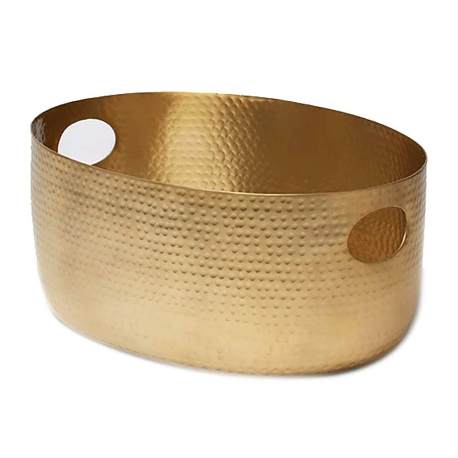 American Metalcraft ATHG14 Gold Hammered 16.25 Quart Beverage Tub 1 American Metalcraft ATHG14 Gold Hammered 16.25 Quart Beverage Tub