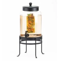 Cal-Mil 1580-2INF-13 Soho Black 2 Gallon Beverage Dispenser