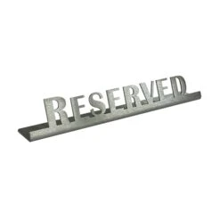 Service Ideas 1C-ST-RESERV-SIGN "Reserved" Laser Cut Beverage Sign