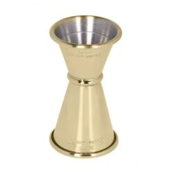 Cocktail Kingdom JIG-JAP1234G Gold Plated S/S .5 Ounce / .75 Ounce Jigger