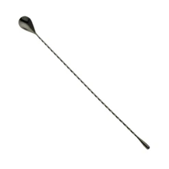 Mercer Culinary M37013BK Gun Metal Black 15-3/4" Bar Spoon
