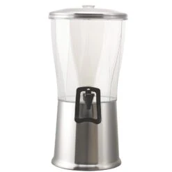 Service Ideas CBDRT3SSHF Brushed Hands-Free Round 3 Gallon Dispenser