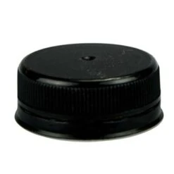 Berlin Packaging 3800C21BLK Black 38mm Tamper Evident Cap - 2500 / CS
