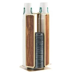 Cal-Mil 3709-46 Mid-Century 4-Section Cup/Lid Organizer