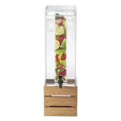 Cal-Mil 3301-3-60 Bamboo Square 3 Gallon Beverage Dispenser