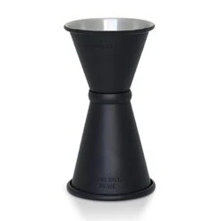 Cocktail Kingdom JIG-JAP1234MB Black Japanese 1/2 Oz / 3/4 Oz Jigger