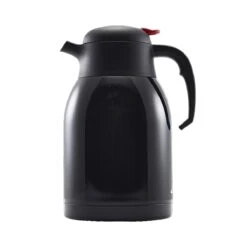 Steelite GWV2099BK Genware Black S/S Push Button 2 Quart Jug - 6 / CS