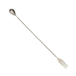 Mercer Culinary M37016 Barfly 3-Tine Fork End 15-3/4" Bar Spoon