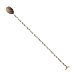 Mercer Culinary M37019ACP Antique Copper Muddler End 15-3/4" Bar Spoon