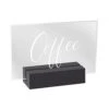 Cal-Mil 22336-1-13 Acrylic W/ Black Base 3.5" X 1" X 2.5" Coffee Sign -CARLISLE Shop 6103318