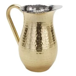American Metalcraft BWPHG84 Gold Hammered 84 Ounce Bell Pitcher