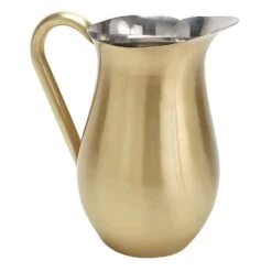 American Metalcraft BWPG84 Gold Satin Finish 84 Ounce Bell Pitcher