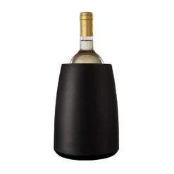 Vacu Vin 3649460-USA Black S/S Elegant Active Wine Cooler