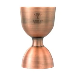 Mercer Culinary M37006ACP Antique Copper 1 & 2 Oz. Straight Rim Jigger