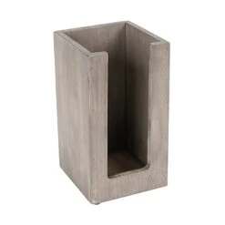 Cal-Mil 298-110 Aspen Gray Pine 4.5" Cup / Lid Organizer