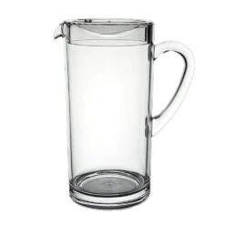 Steelite 7100DR045 Clear Polycrystal 58.75 Oz Pitcher W/ Lid - 6 / CS