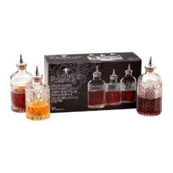 Mercer Culinary M37195 S/S Glass Retro Bitters Bottle - 3 / ST