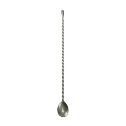 Steelite GWBS-T35V Vintage 14" Steel Teardrop Bar Spoon - 12 / CS