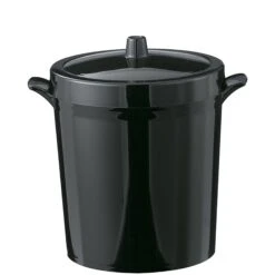 Service Ideas IB3BL Black 3 Liter Ice Bucket - 6 / Cs