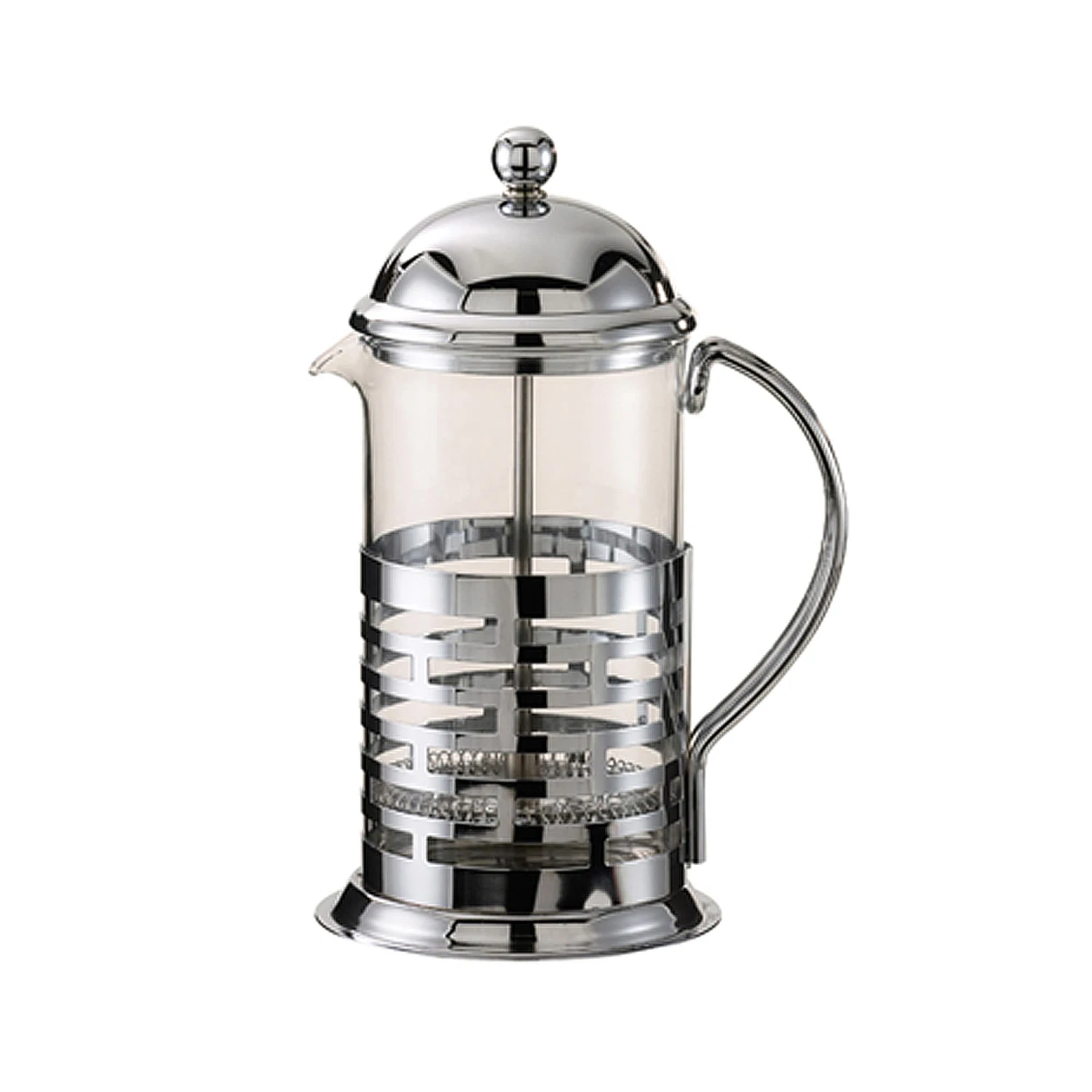 Service Ideas T277B Polished 11.8 Oz. Brick French Press - 12 / CS 1 Service Ideas T277B Polished 11.8 Oz. Brick French Press - 12 / CS